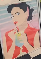 Summer Cocktail (2022, 50 × 70 cm) — Mojca Krajnc